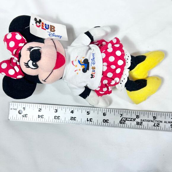 Vintage Mickey Mouse & Minnie Mouse Plush Club Disney Exclusive Beanie Set 1990s - Picture 10 of 11